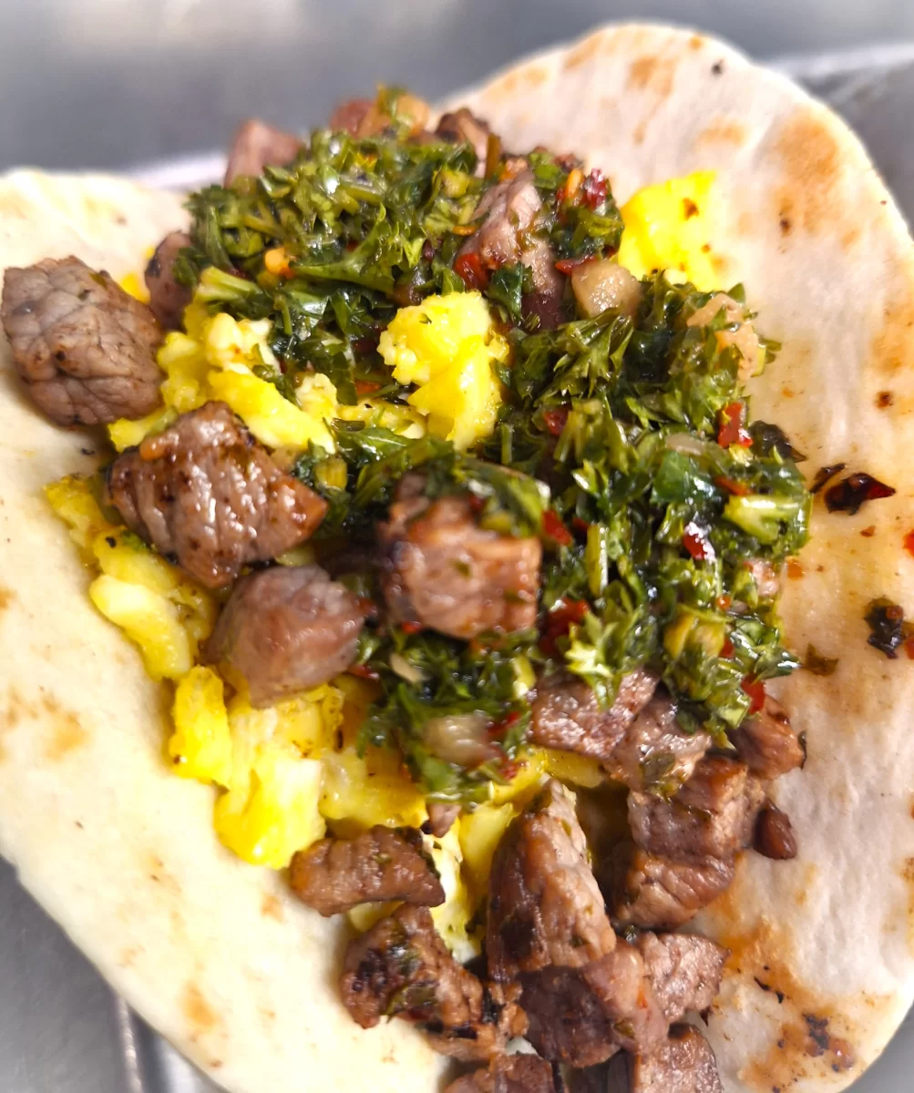 “Warm up” Breakfast Taco