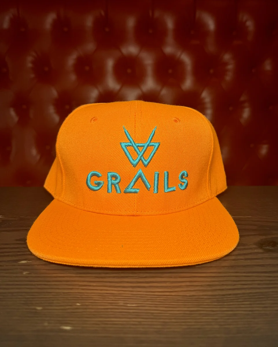 Grails Snapback - Orange w/Teal Grails Logo