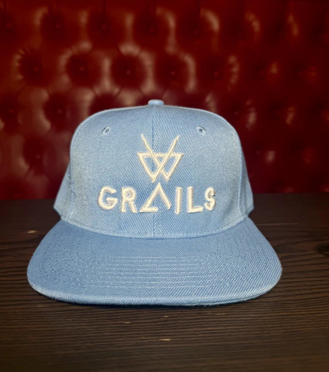 Grails Snapback - Sky Blue & White