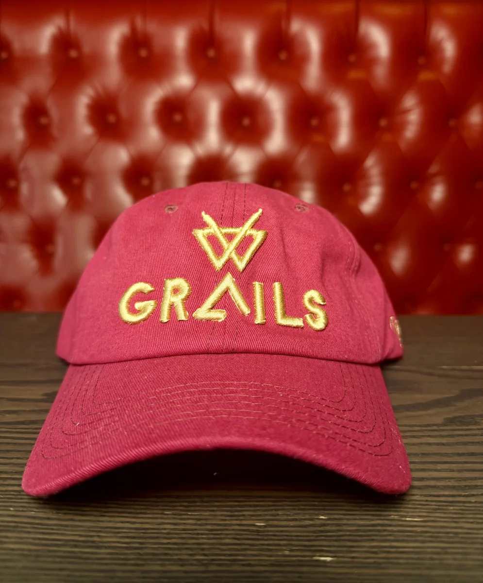 Grails Dad Hat- Maroon w/Gold Grails Logo