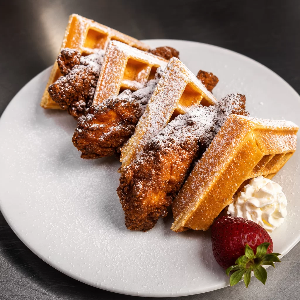 “All Star” Chicken and Waffles
