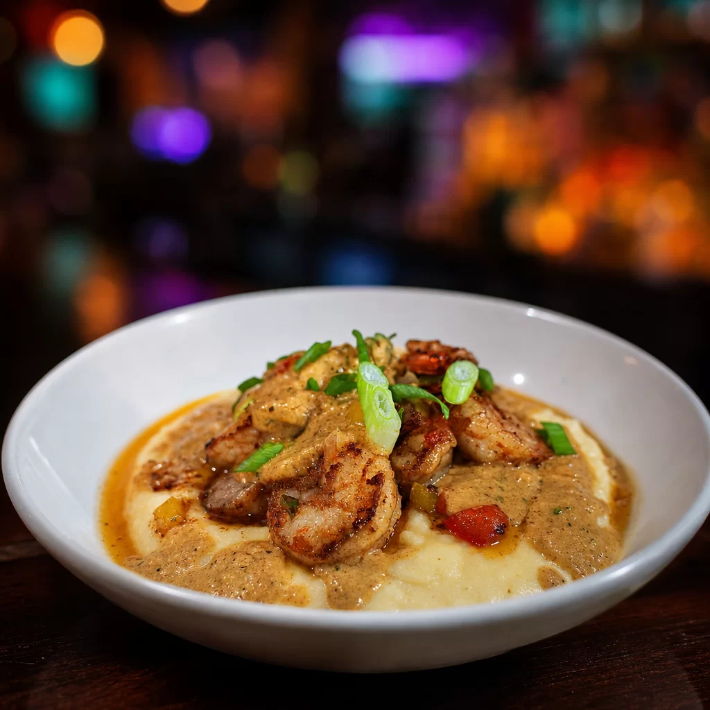 “Double Play” Shrimp and Grits