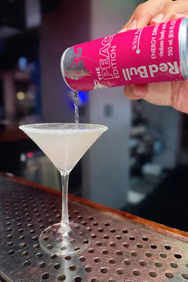 White Peach Lemon Drop Martini